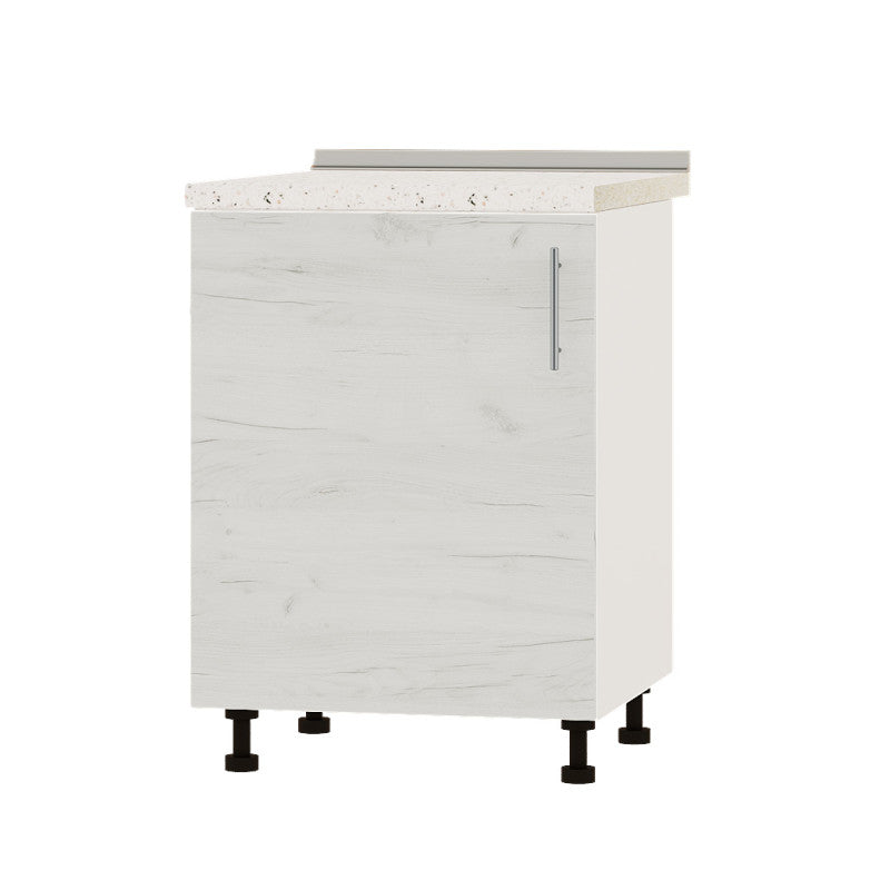 Кухонный модуль Оптима Низ Н83-600 Белый/Дуб Крафт Белый (без столешницы) 600х461х820 мм (DTM-072469)