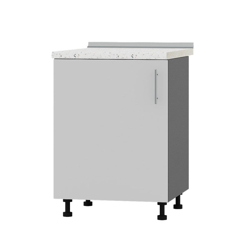 Кухонный модуль Оптима Низ Н83-600 Антрацит/Нимфея Альба (Белый) (без столешницы) 600х461х820 мм (DTM-072466)