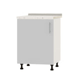 Кухонный модуль Оптима Низ Н83-600 Белый/Нимфея Альба (Белый) (без столешницы) 600х461х820 мм (DTM-072473)