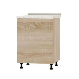 Кухонный модуль Оптима Низ Н83-600 Дуб Сонома/Дуб Сонома (без столешницы) 600х461х820 мм (DTM-072321)