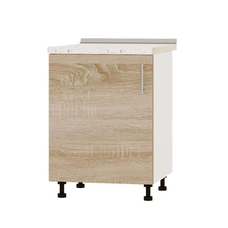 Кухонный модуль Оптима Низ Н83-600 Белый/Дуб Сонома (без столешницы) 600х461х820 мм (DTM-072471)