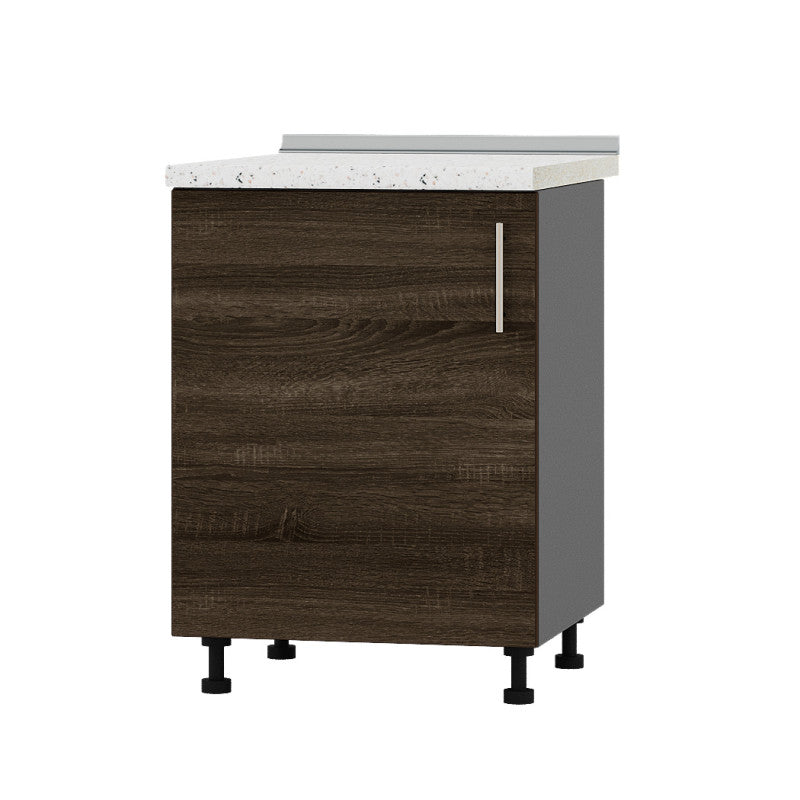 Кухонный модуль Оптима Низ Н83-600 Антрацит/Дуб Сонома Трюфель (без столешницы) 600х461х820 мм (DTM-072465)