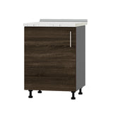 Кухонный модуль Оптима Низ Н83-600 Антрацит/Дуб Сонома Трюфель (без столешницы) 600х461х820 мм (DTM-072465)