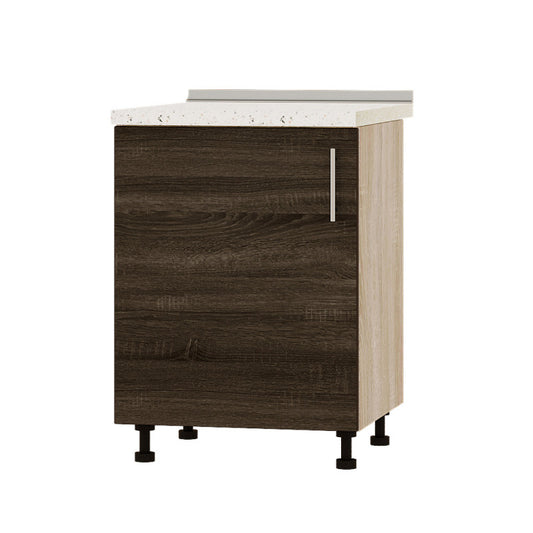 Кухонный модуль Оптима Низ Н83-600 Дуб Сонома/Дуб Сонома Трюфель (без столешницы) 600х461х820 мм (DTM-072322)