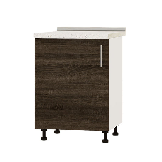 Кухонный модуль Оптима Низ Н83-600 Белый/Дуб Сонома Трюфель (без столешницы) 600х461х820 мм (DTM-072472)