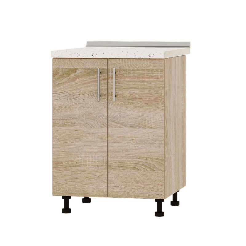 Кухонный модуль под мойку Оптима Низ Н84-600 Дуб Сонома/Дуб Сонома (без столешницы) 600х461х820 мм (DTM-072349)