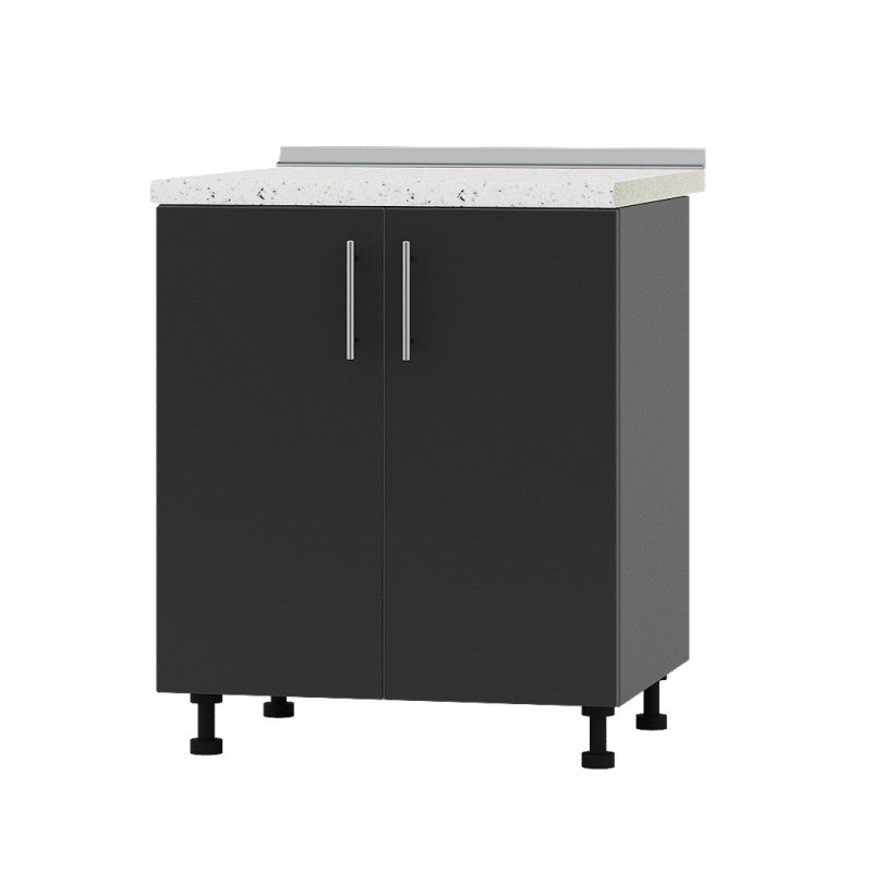 Кухонный модуль под мойку Оптима Низ Н84-700 Антрацит/Антрацит (без столешницы) 700х461х820 мм (DTM-072352)