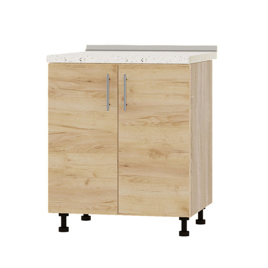 Кухонный модуль под мойку Оптима Низ Н84-700 Дуб Сонома/Дуб Крафт Золотой (без столешницы) 700х461х820 мм (DTM-072369)