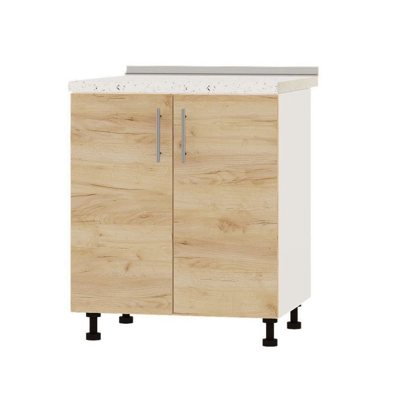 Кухонный модуль под мойку Оптима Низ Н84-700 Белый/Дуб Крафт Золотой (без столешницы) 700х461х820 мм (DTM-072362)