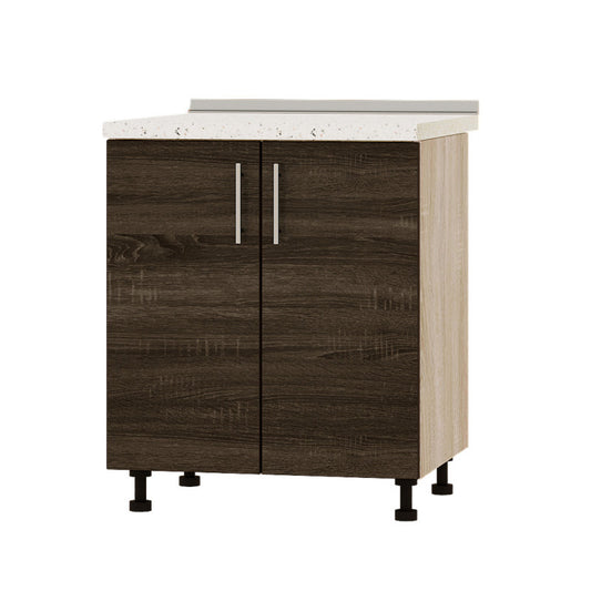 Кухонный модуль под мойку Оптима Низ Н84-700 Дуб Сонома/Дуб Сонома Трюфель (без столешницы) 700х461х820 мм (DTM-072293)