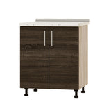 Кухонный модуль под мойку Оптима Низ Н84-700 Дуб Сонома/Дуб Сонома Трюфель (без столешницы) 700х461х820 мм (DTM-072293)