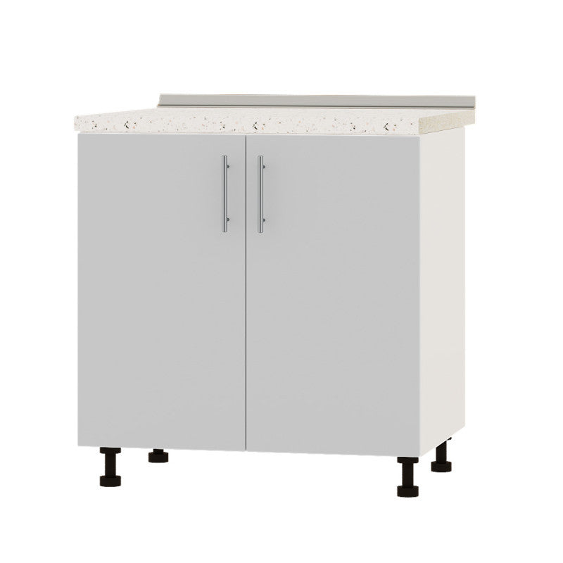 Кухонный модуль под мойку Оптима Низ Н84-800 Белый/Нимфея Альба (Белый) (без столешницы) 800х461х820 мм (DTM-072308)