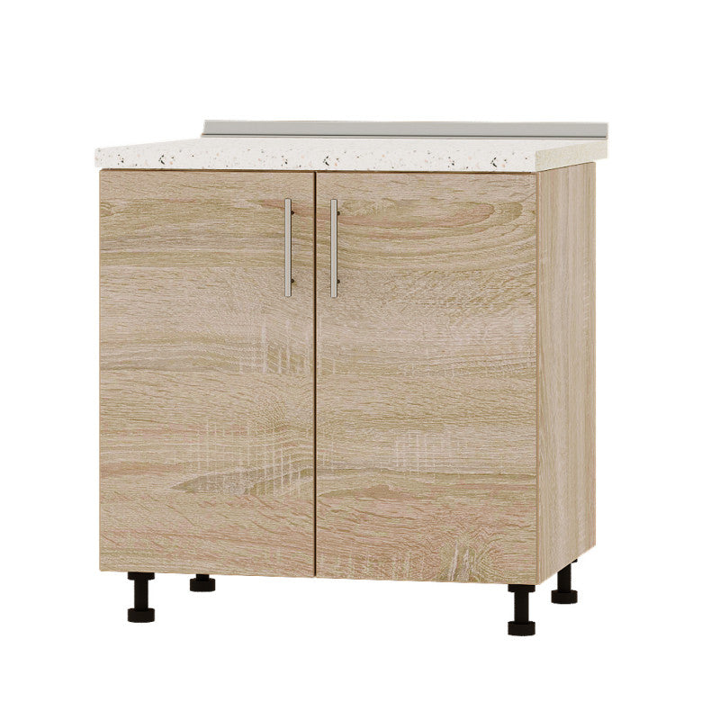 Кухонный модуль под мойку Оптима Низ Н84-800 Дуб Сонома/Дуб Сонома (без столешницы) 800х461х820 мм (DTM-072156)