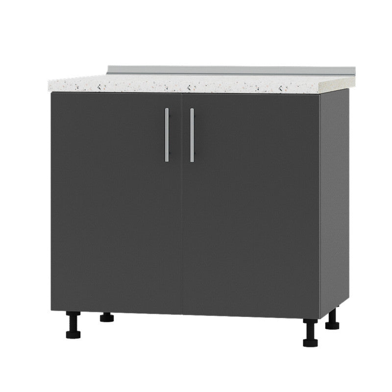 Кухонный модуль под мойку Оптима Низ Н84-900 Антрацит/Антрацит (без столешницы) 900х461х820 мм (DTM-072159)