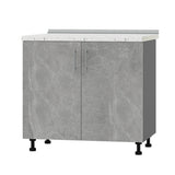 Кухонный модуль под мойку Оптима Низ Н84-900 Антрацит/Бетон (без столешницы) 900х461х820 мм (DTM-072160)