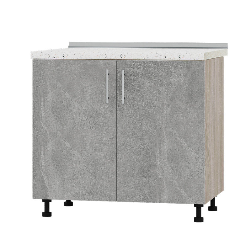 Кухонный модуль под мойку Оптима Низ Н84-900 Дуб Сонома/Бетон (без столешницы) 900х461х820 мм (DTM-072174)