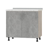 Кухонный модуль под мойку Оптима Низ Н84-900 Дуб Сонома/Бетон (без столешницы) 900х461х820 мм (DTM-072174)