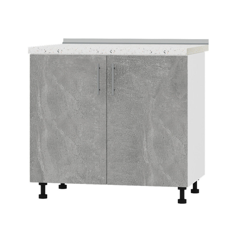 Кухонный модуль под мойку Оптима Низ Н84-900 Белый/Бетон (без столешницы) 900х461х820 мм (DTM-072167)