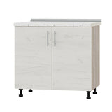 Кухонный модуль под мойку Оптима Низ Н84-900 Дуб Сонома/Дуб Крафт Белый (без столешницы) 900х461х820 мм (DTM-072175)