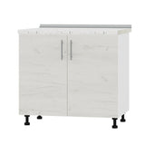 Кухонный модуль под мойку Оптима Низ Н84-900 Белый/Дуб Крафт Белый (без столешницы) 900х461х820 мм (DTM-072168)