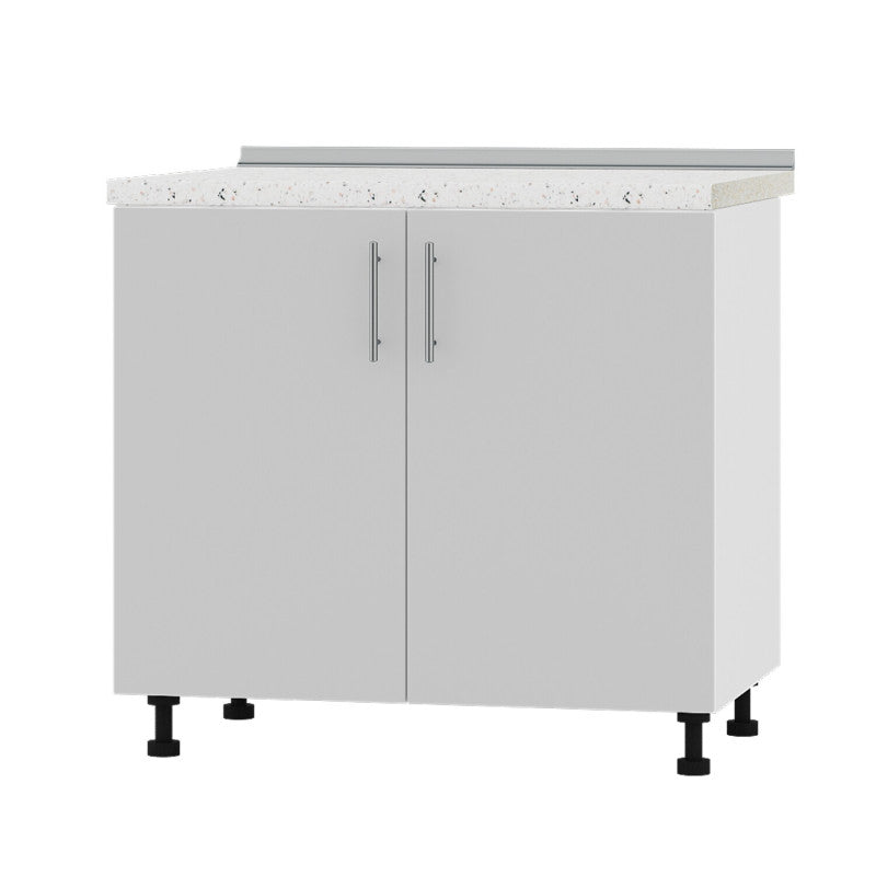 Кухонный модуль под мойку Оптима Низ Н84-900 Белый/Нимфея Альба (Белый) (без столешницы) 900х461х820 мм (DTM-072172)