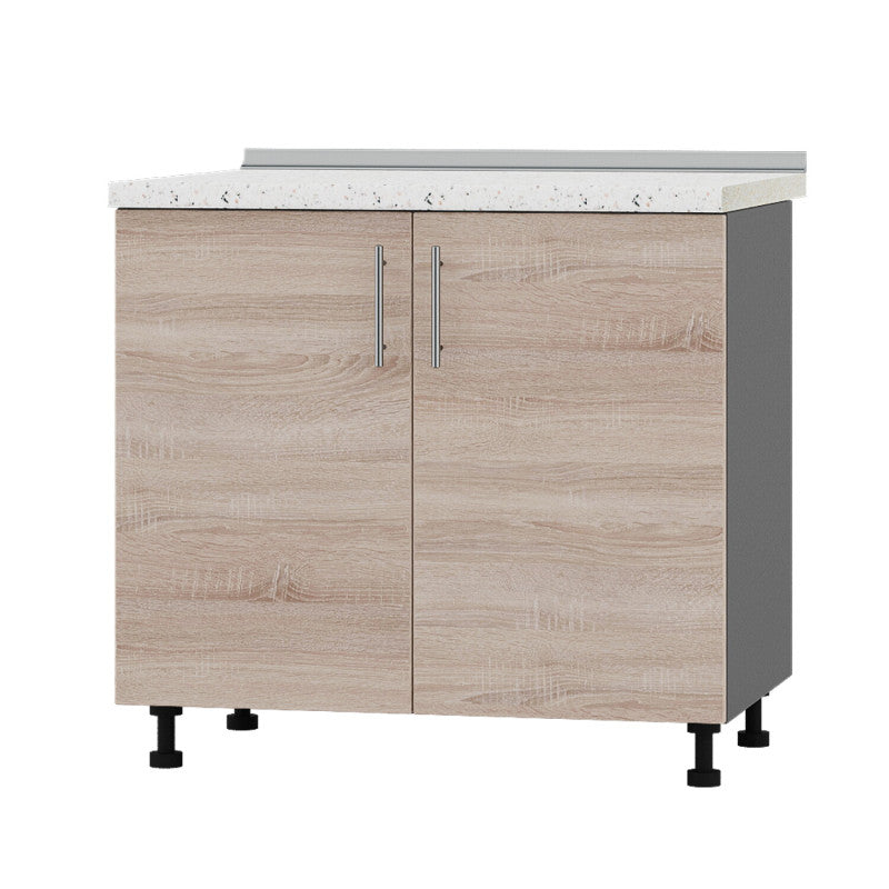 Кухонный модуль под мойку Оптима Низ Н84-900 Антрацит/Дуб Сонома (без столешницы) 900х461х820 мм (DTM-072163)