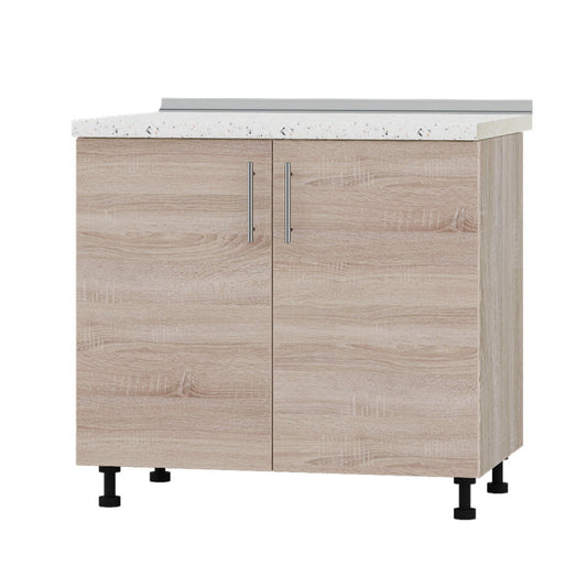 Кухонный модуль под мойку Оптима Низ Н84-900 Дуб Сонома/Дуб Сонома (без столешницы) 900х461х820 мм (DTM-072177)