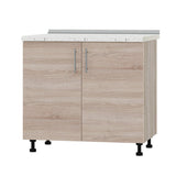 Кухонный модуль под мойку Оптима Низ Н84-900 Дуб Сонома/Дуб Сонома (без столешницы) 900х461х820 мм (DTM-072177)