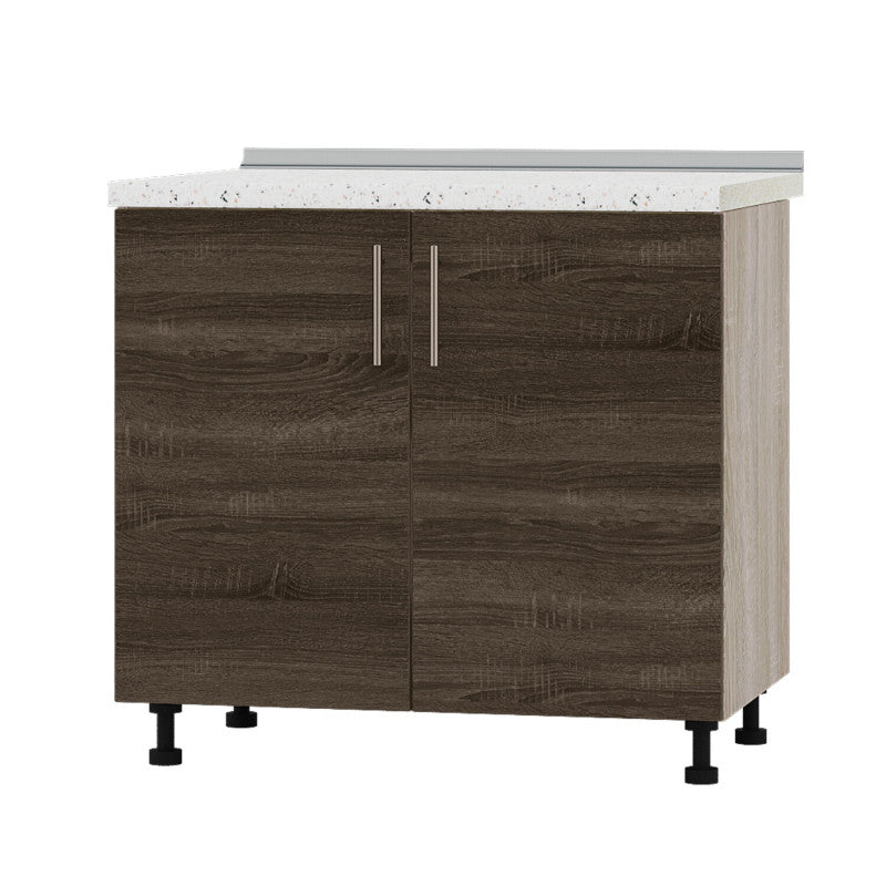 Кухонный модуль под мойку Оптима Низ Н84-900 Дуб Сонома/Дуб Сонома Трюфель (без столешницы) 900х461х820 мм (DTM-072178)