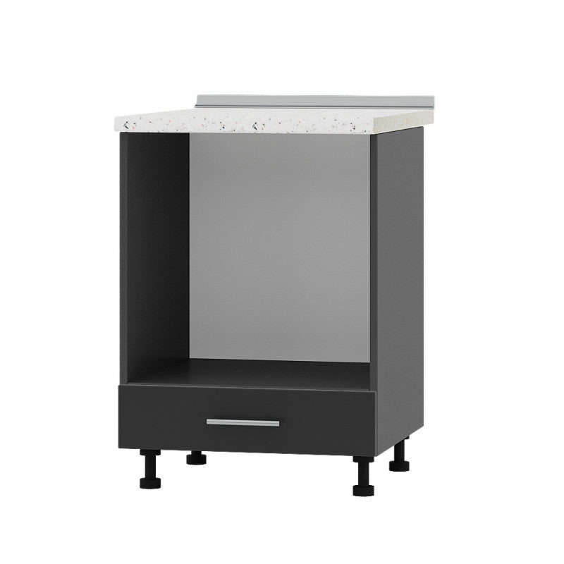 Кухонный модуль под духовку Оптима Низ Н85-600 Антрацит/Антрацит (без столешницы) 600х461х820 мм (DTM-072180)