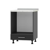 Кухонный модуль под духовку Оптима Низ Н85-600 Антрацит/Антрацит (без столешницы) 600х461х820 мм (DTM-072180)