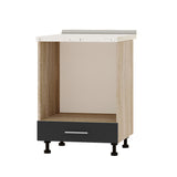 Кухонный модуль под духовку Оптима Низ Н85-600 Дуб Сонома/Антрацит (без столешницы) 600х461х820 мм (DTM-072201)