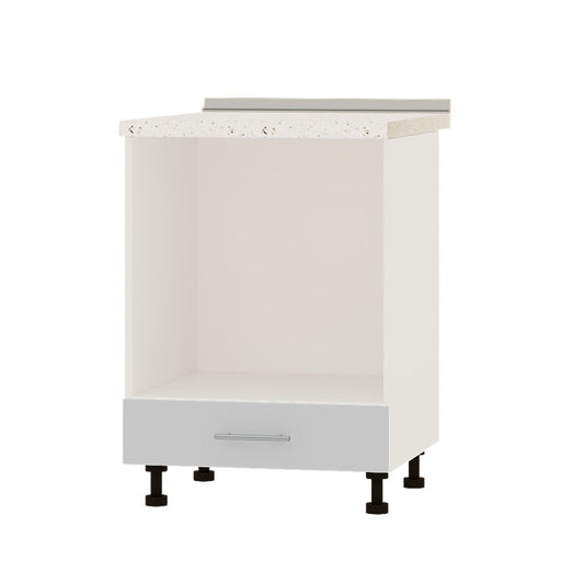 Кухонный модуль под духовку Оптима Низ Н85-600 Белый/Нимфея Альба (Белый) (без столешницы) 600х461х820 мм (DTM-072193)