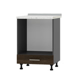 Кухонный модуль под духовку Оптима Низ Н85-600 Антрацит/Дуб Сонома Трюфель (без столешницы) 600х461х820 мм (DTM-072185)