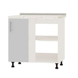 Кухонный модуль угловой Оптима Низ Н89-845 Белый/Нимфея Альба (Белый) (без столешницы) (DTM-071847)