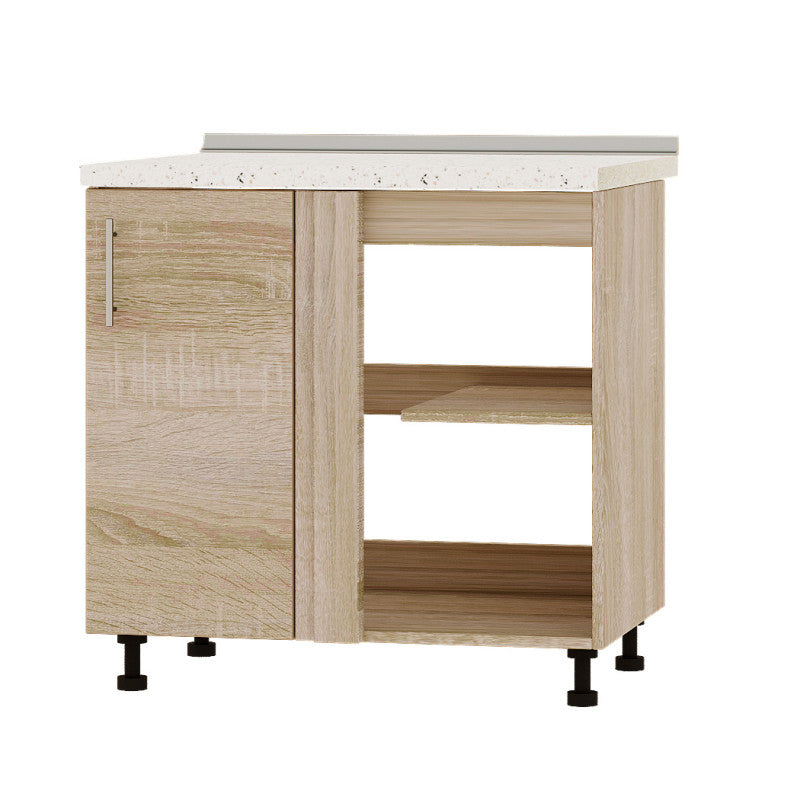 Кухонный модуль угловой Оптима Низ Н89-845 Дуб Сонома/Дуб Сонома (без столешницы) (DTM-071859)