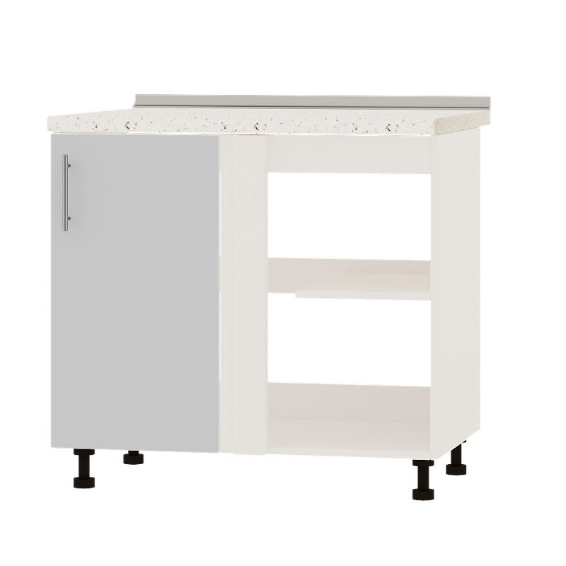 Кухонный модуль угловой Оптима Низ Н89-895 Белый/Нимфея Альба (Белый) (без столешницы) 895х461х820 мм (DTM-071793)