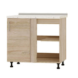 Кухонный модуль угловой Оптима Низ Н89-895 Дуб Сонома/Дуб Сонома (без столешницы) 895х461х820 мм (DTM-071585)