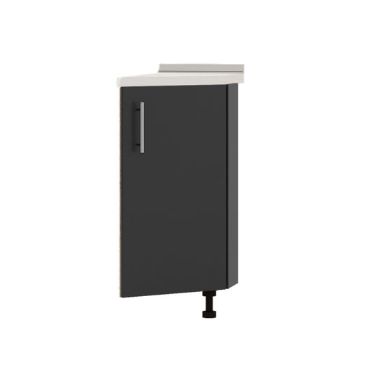 Кухонный модуль угловой Оптима Низ Н93-300 Дуб Сонома/Антрацит (без столешницы) 296х461х820 мм (DTM-071602)