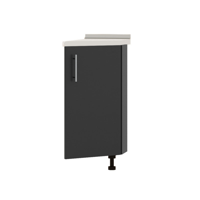 Кухонный модуль угловой Оптима Низ Н93-300 Белый/Антрацит (без столешницы) 296х461х820 мм (DTM-071595)