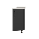 Кухонный модуль угловой Оптима Низ Н93-300 Белый/Антрацит (без столешницы) 296х461х820 мм (DTM-071595)