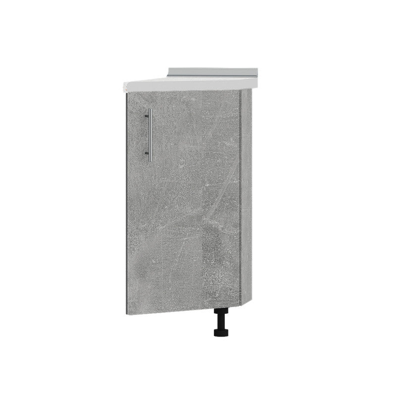 Кухонный модуль угловой Оптима Низ Н93-300 Антрацит/Бетон (без столешницы) 296х461х820 мм (DTM-071589)