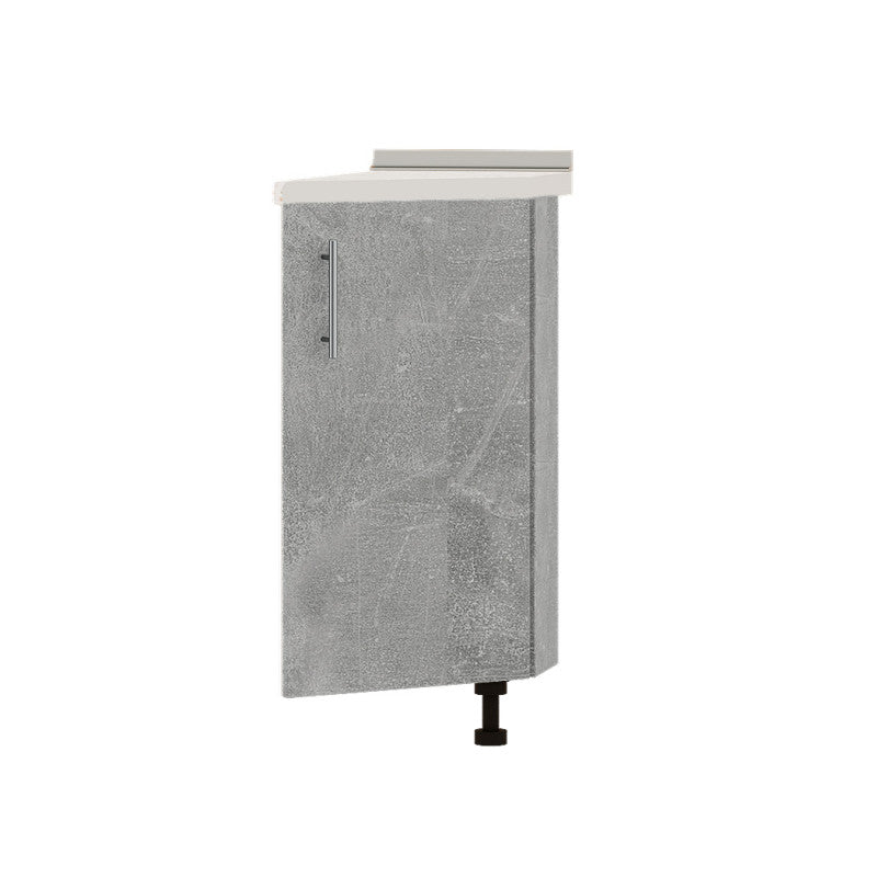 Кухонный модуль угловой Оптима Низ Н93-300 Белый/Бетон (без столешницы) 296х461х820 мм (DTM-071596)