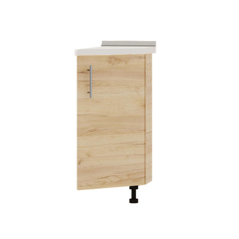 Кухонный модуль угловой Оптима Низ Н93-300 Белый/Дуб Крафт Золотой (без столешницы) 296х461х820 мм (DTM-071598)