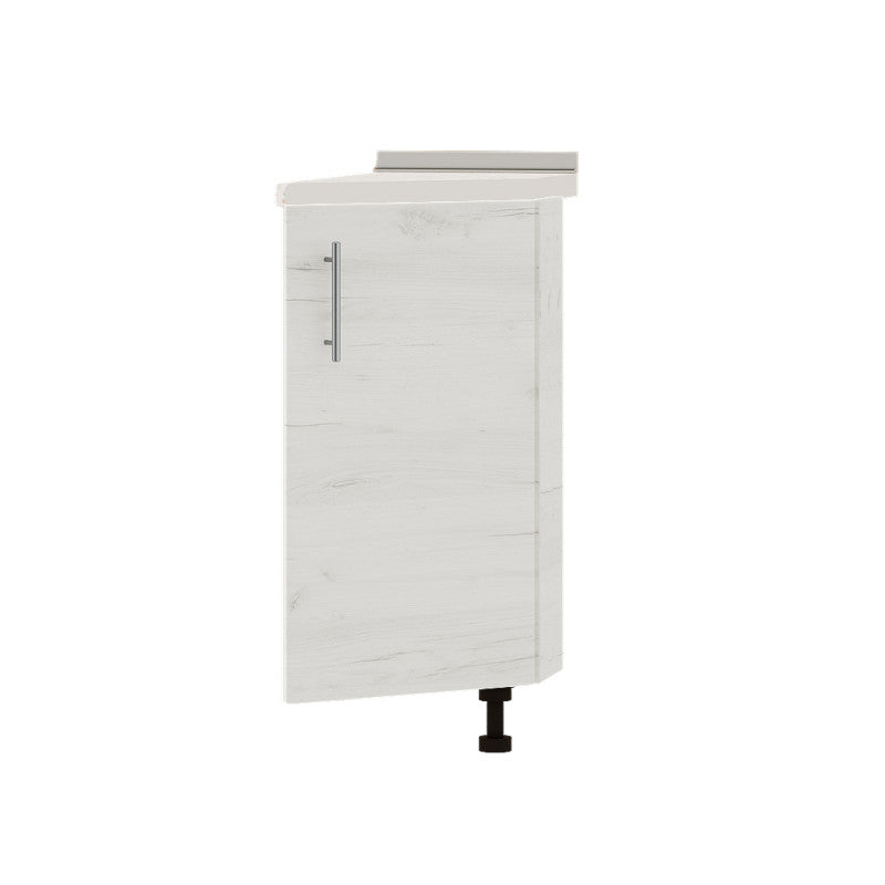 Кухонный модуль угловой Оптима Низ Н93-300 Белый/Дуб Крафт Белый (без столешницы) 296х461х820 мм (DTM-071597)