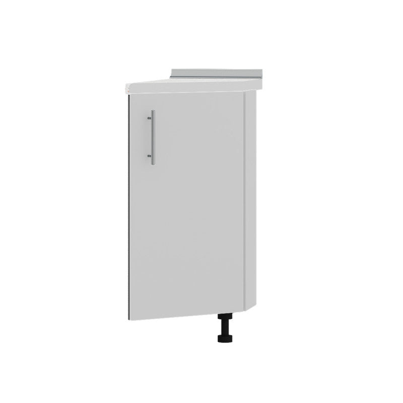 Кухонный модуль угловой Оптима Низ Н93-300 Антрацит/Нимфея Альба (Белый) (без столешницы) 296х461х820 мм (DTM-071594)