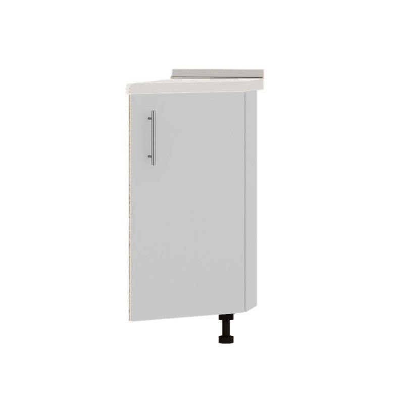 Кухонный модуль угловой Оптима Низ Н93-300 Дуб Сонома/Нимфея Альба (Белый) (без столешницы) 296х461х820 мм (DTM-071608)