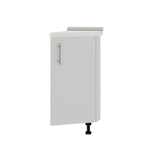 Кухонный модуль угловой Оптима Низ Н93-300 Дуб Сонома/Нимфея Альба (Белый) (без столешницы) 296х461х820 мм (DTM-071608)