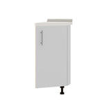 Кухонный модуль угловой Оптима Низ Н93-300 Дуб Сонома/Нимфея Альба (Белый) (без столешницы) 296х461х820 мм (DTM-071608)