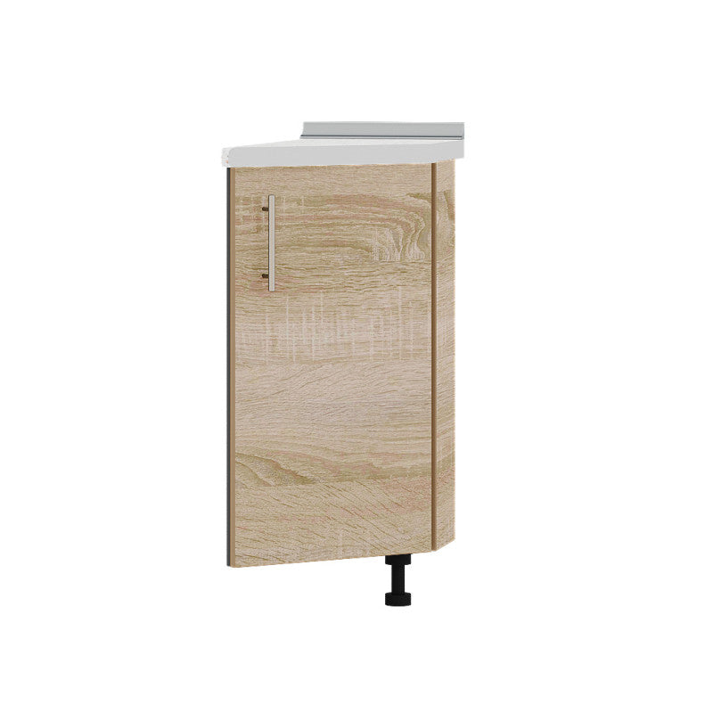 Кухонный модуль угловой Оптима Низ Н93-300 Антрацит/Дуб Сонома (без столешницы) 296х461х820 мм (DTM-071592)